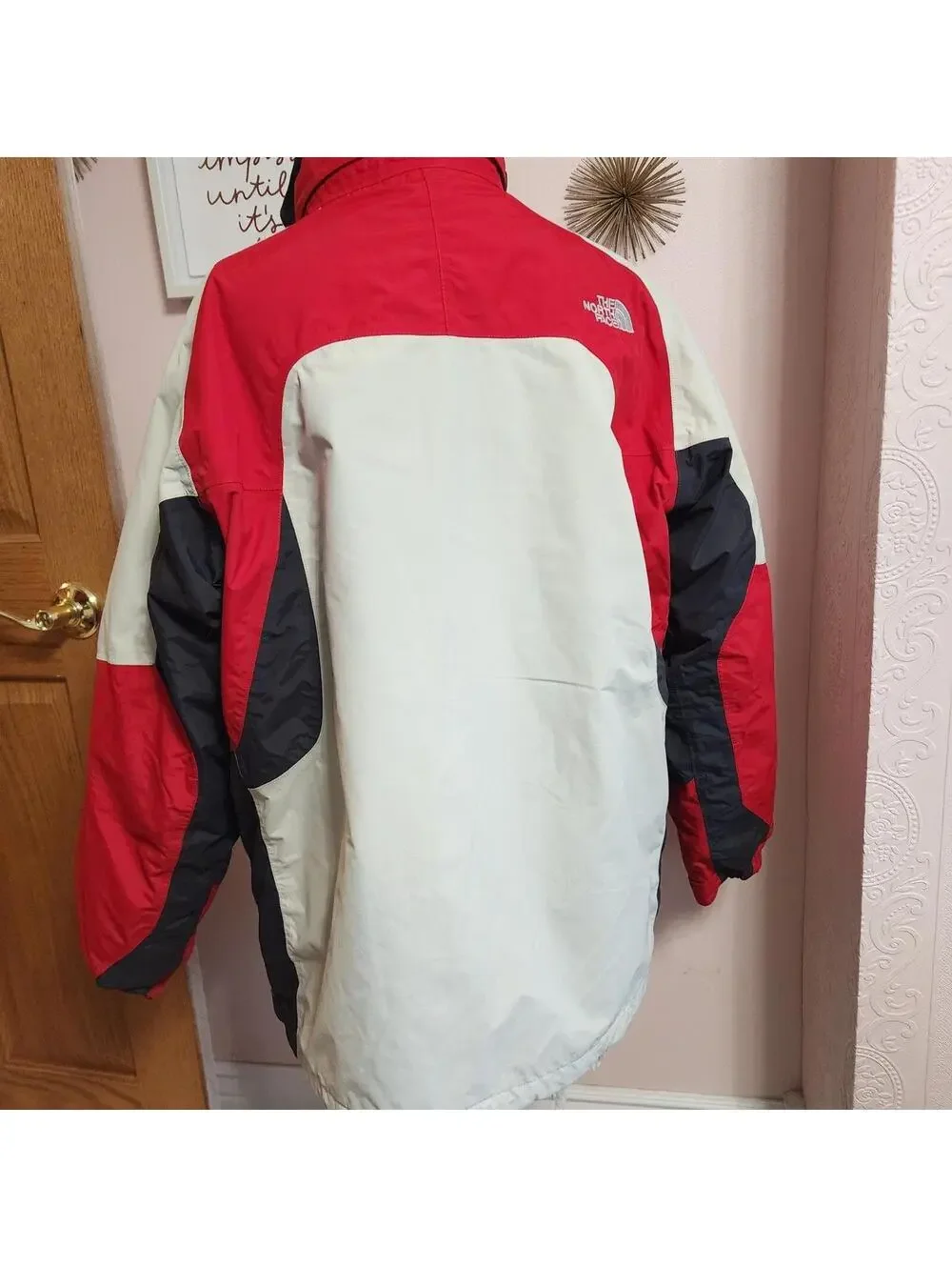 EUC mens north face 2 piece removeable liner jacket coat XL no hood